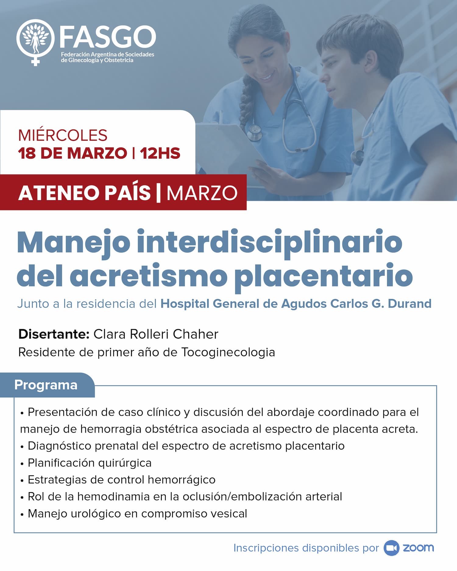 Ateneo Pais FASGO marzo 2026