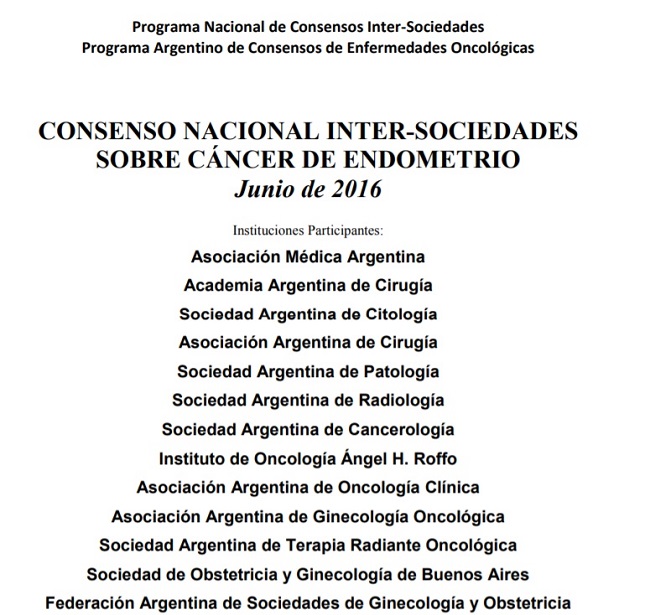 Consenso Intersociedad endometrio