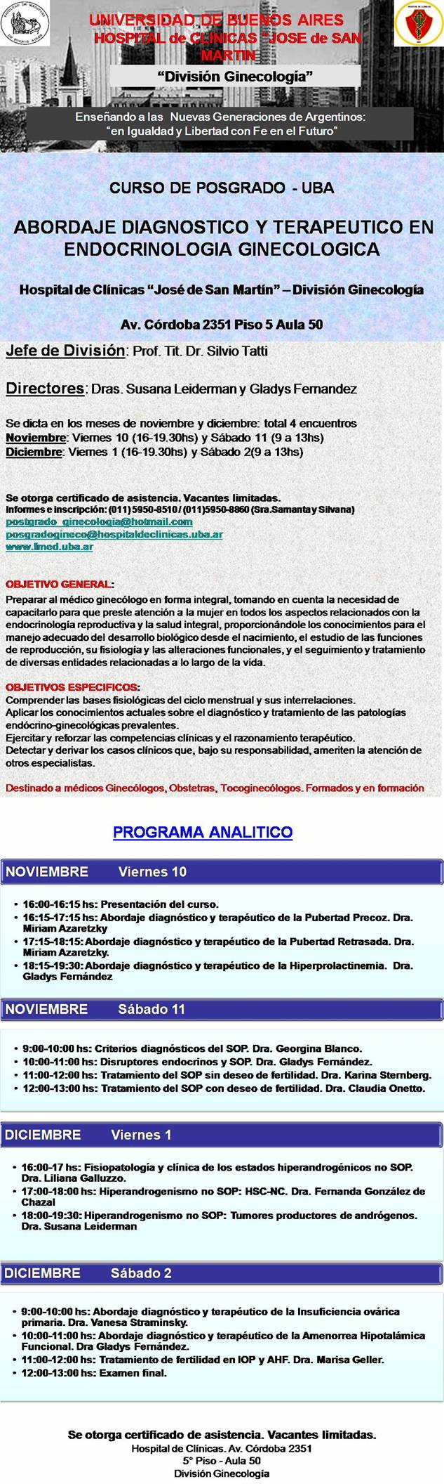 Curso Endocrinologia Ginecologica UBA