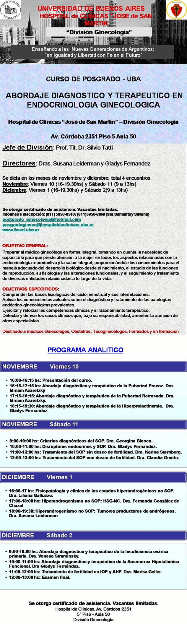 Curso Endocrinologia Ginecologica UBA