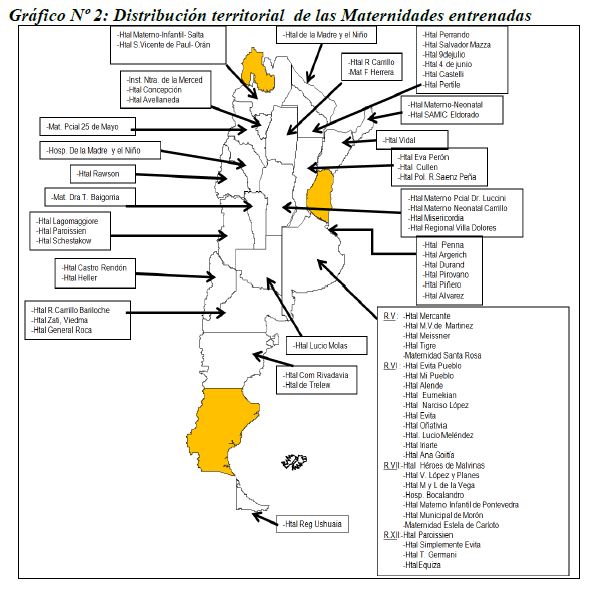 Distribucion Territorial Maternidades