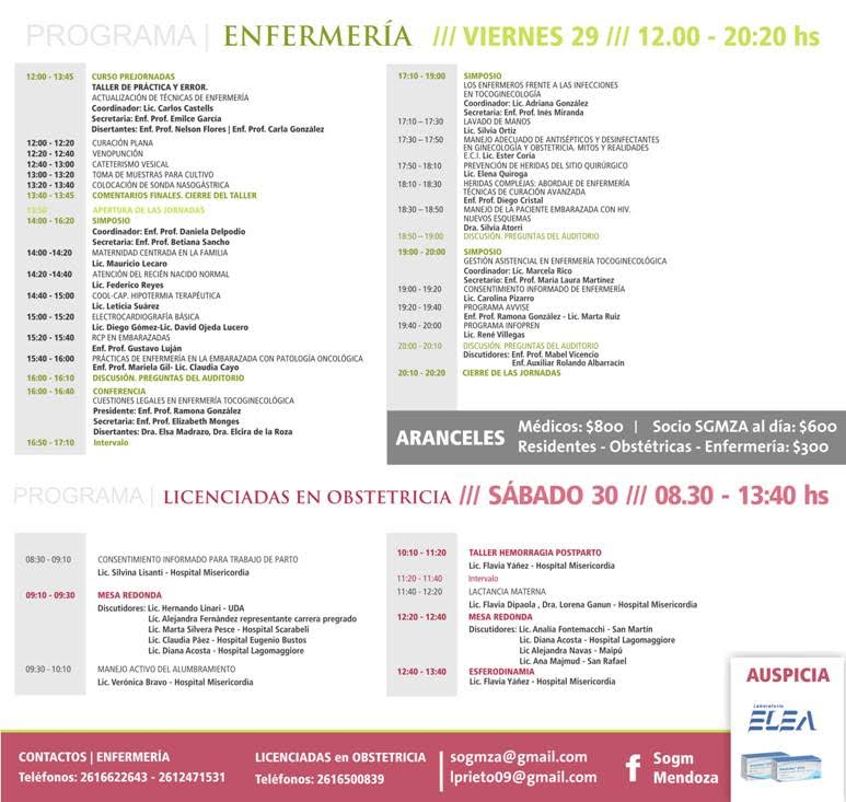 Jornadas Cuyanas Programa Enfermeria