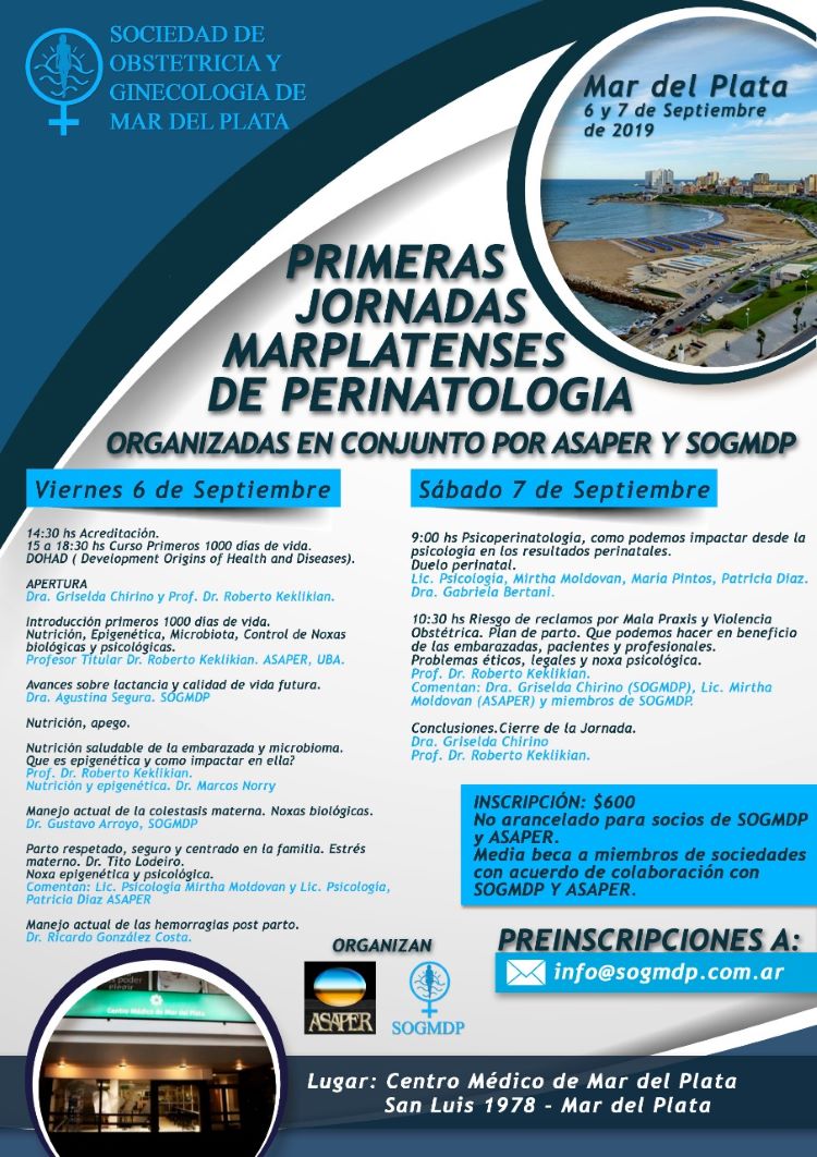 Jornadas SOGMDP Sept